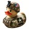 Resin Veteran Tribute Duck Figurine – Armed Forces Collectible Decor